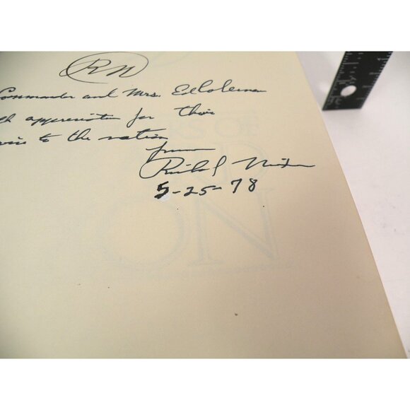 The Memoirs Of Richard Nixon First Printing 1978 Signed Hardcover With Dust Jack - Picture 5 of 16